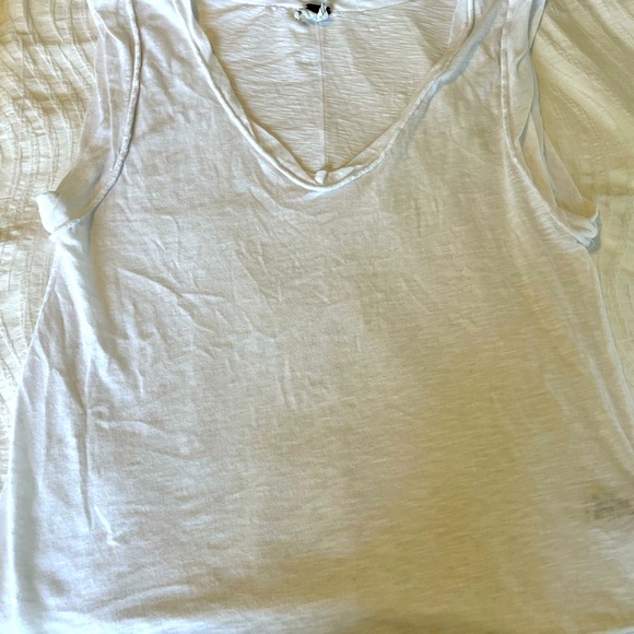 FREE PEOPLE, We The Free - White Slouchy muscle T- Shirt . Size Medium - Picture 8 of 9